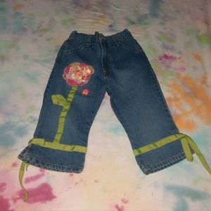 Vintage Bon-Bon Flower Pants Girls 6x